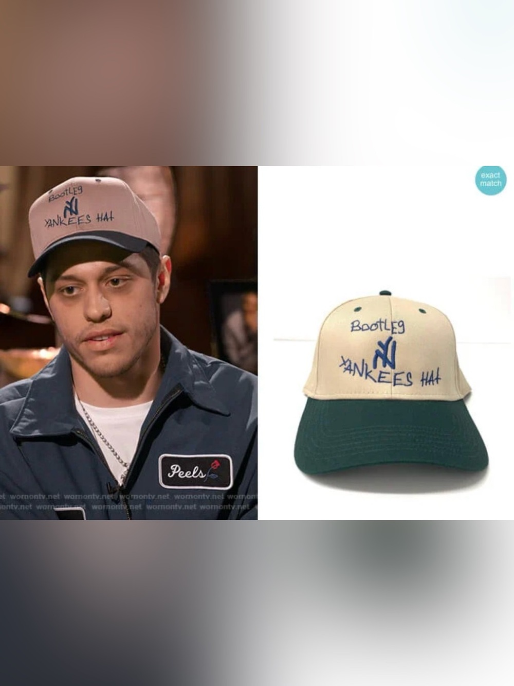 Pete Davidson x Yankees hat